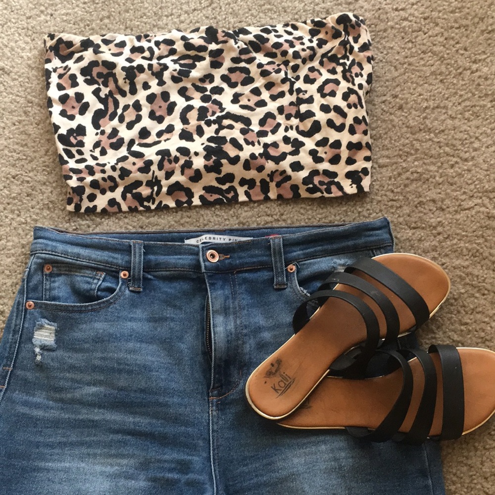 Cheetah tube top
